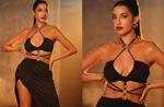 Nora Fatehi turns up the heat in a very plunging cut-out dress, hot video goes viral